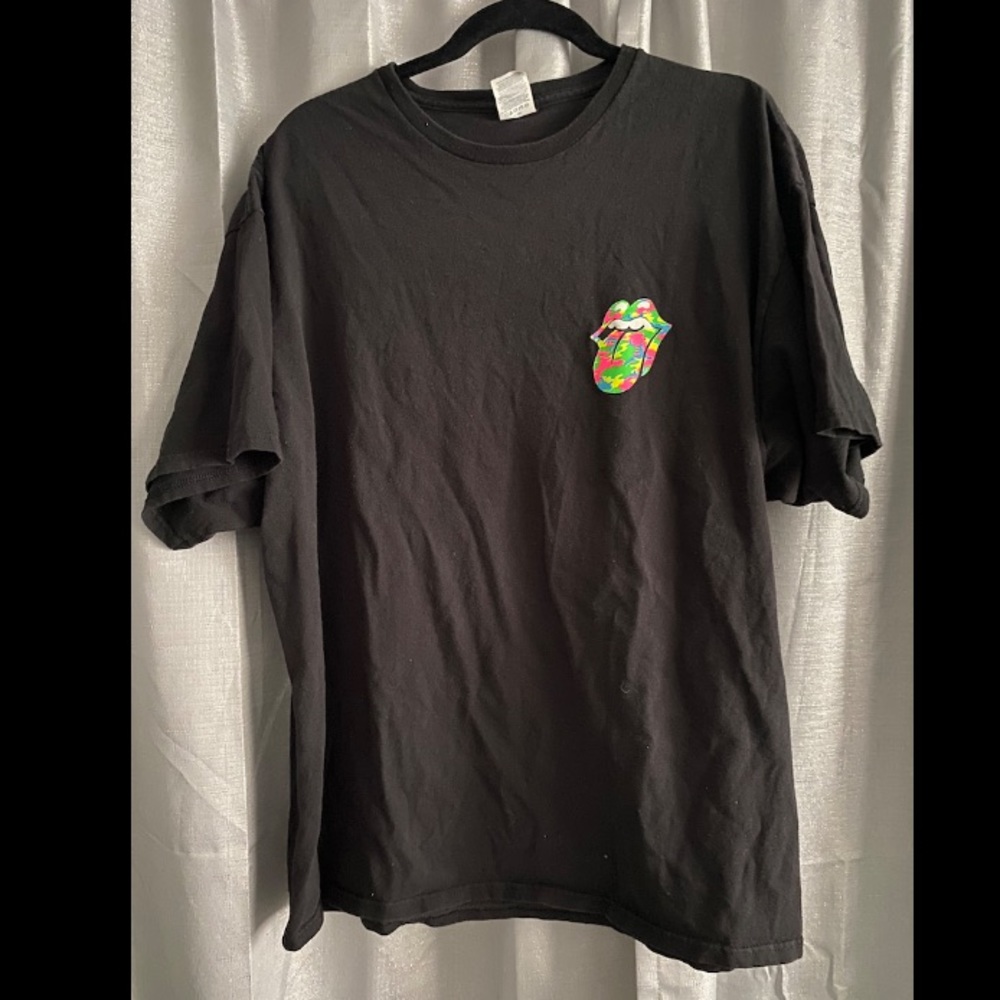 Neon camo Rolling Stones t-shirt!
